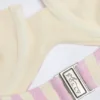 Top de bikini balconetă cu sârmă și gât halter Ascona, cu dungi mov Top de bikini balconetă cu sârmă și gât halter Ascona, cu dungi mov