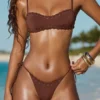 Slipuri de bikini cu șnur Polynesia, culoare maro ciocolată Slipuri de bikini cu șnur Polynesia, culoare maro ciocolată