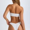 Top de bikini bandeau Rio în alb Top de bikini bandeau Rio în alb