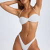Top de bikini bandeau Rio în alb Top de bikini bandeau Rio în alb