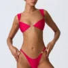 Slipuri de bikini Cheeky cu ornamente Volute, în roz zmeură Slipuri de bikini Cheeky cu ornamente Volute, în roz zmeură