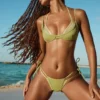 Top de bikini Kariba cu straturi metalice, verde Top de bikini Kariba cu straturi metalice, verde