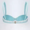Top de bikini Ravello cu sârmă și balconetă, cu broderie englezească, în albastru pudră Top de bikini Ravello cu sârmă și balconetă, cu broderie englezească, în albastru pudră