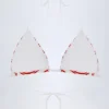 Top de bikini triunghiular Kotor în roșu cireș Top de bikini triunghiular Kotor în roșu cireș
