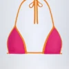 Top de bikini triunghiular Paita în roz fucsia Top de bikini triunghiular Paita în roz fucsia