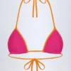 Top de bikini triunghiular Paita în roz fucsia Top de bikini triunghiular Paita în roz fucsia