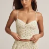Top de pijama Isalie Modal Camisole cu imprimeu Lemon Top de pijama Isalie Modal Camisole cu imprimeu Lemon