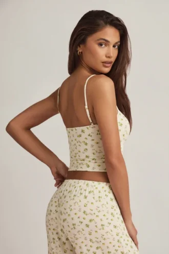 Top de pijama Isalie Modal Camisole cu imprimeu Lemon