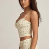 Top de pijama Isalie Modal Camisole cu imprimeu Lemon Top de pijama Isalie Modal Camisole cu imprimeu Lemon