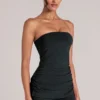 Top lung bandeau Leni, negru Top lung bandeau Leni, negru