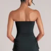 Top lung bandeau Leni, negru Top lung bandeau Leni, negru