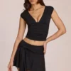 Fustă-pantalon Evelique cu talie medie, negru Fustă-pantalon Evelique cu talie medie, negru