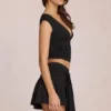 Fustă-pantalon Evelique cu talie medie, negru Fustă-pantalon Evelique cu talie medie, negru