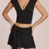 Fustă-pantalon Evelique cu talie medie, negru Fustă-pantalon Evelique cu talie medie, negru