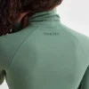 Top scurt cu guler înalt Soft Active, culoare kaki Top scurt cu guler înalt Soft Active, culoare kaki