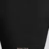 Top scurt cu mâneci lungi fără cusături Super Sculpt în negru
