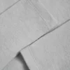 Top scurt din jersey periat cu decolteu în V, culoare gri ceață Top scurt din jersey periat cu decolteu în V, culoare gri ceață