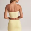 Fustă mini A-line cu talie medie Zuri Modal în culoarea Lemon Sherbet Fustă mini A-line cu talie medie Zuri Modal în culoarea Lemon Sherbet