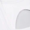 Top scurt fără cusături, cu decupaje, din tricot moale, în culoarea alb Top scurt fără cusături, cu decupaje, din tricot moale, în culoarea alb