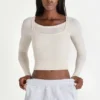 Top stratificat din modal, culoare ivoriu Top stratificat din modal, culoare ivoriu