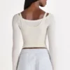 Top stratificat din modal, culoare ivoriu Top stratificat din modal, culoare ivoriu