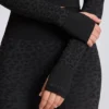 Top termic cu mâneci lungi, model leopard negru Top termic cu mâneci lungi, model leopard negru