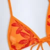 Topura de bikini triunghiular Paita cu imprimeu Orange Orchid Topura de bikini triunghiular Paita cu imprimeu Orange Orchid