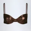 Topuri de bikini cu sârmă Aluna în bronz Topuri de bikini cu sârmă Aluna în bronz