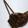 Topuri de bikini cu sârmă Aluna în bronz Topuri de bikini cu sârmă Aluna în bronz