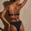 Topuri de bikini cu sârmă și bretele multiple Positano, negru Topuri de bikini cu sârmă și bretele multiple Positano, negru
