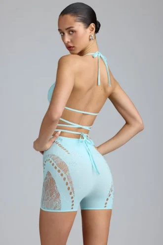 topuri de bikini liberty cu bretele ncruciate i ornamente n culoarea albastru ghea 2 330x495 - Topuri de bikini Liberty cu bretele &icirc;ncrucișate și ornamente, &icirc;n culoarea albastru gheață