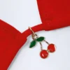 Topuri de bikini triunghiulare Canggu cu detalii decorative, în roșu aprins Topuri de bikini triunghiulare Canggu cu detalii decorative, în roșu aprins