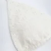 Topuri de bikini triunghiulare Recife cu broderie englezească, alb