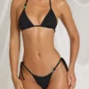 Topuri de bikini triunghiulare Zayana în negru