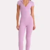 Topuri Soft Active cu fermoar pe un sfert în culoarea Sweet Pink Topuri Soft Active cu fermoar pe un sfert în culoarea Sweet Pink