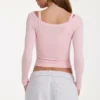 Topuri stratificate din modal în culoarea Blush Marl Topuri stratificate din modal în culoarea Blush Marl