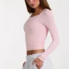 Topuri stratificate din modal în culoarea Blush Marl Topuri stratificate din modal în culoarea Blush Marl