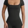 Tricou fără cusături Super Sculpt în culoarea cenușiu