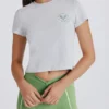 Tricou scurt cu imprimeu grafic, gri melanj Tricou scurt cu imprimeu grafic, gri melanj