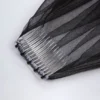 Văl Trixie cu bordură din dantelă, negru Văl Trixie cu bordură din dantelă, negru
